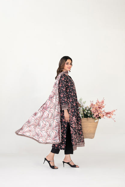 FOLIA 3pcs Un-Stitched Emb Printed Lawn [D-4560]
