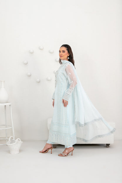 SATORI 3pcs Semi-Stitched Fancy Emb Chiffon [D-3931]