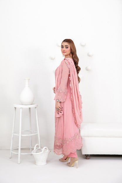 SATORI 3pcs Semi-Stitched Fancy Emb Chiffon [D-3934]