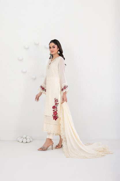 SATORI 3pcs Semi-Stitched Fancy Emb Chiffon [D-3935]