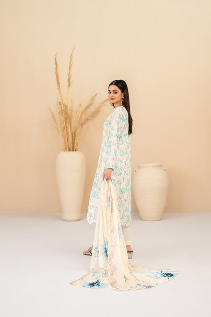Eshanah 3pcs Un-Stitched Emb Printed Lawn [D-3492]