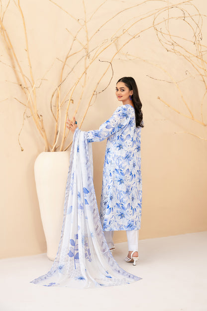 Eshanah 3pcs Un-Stitched Emb Printed Lawn [D-3483]