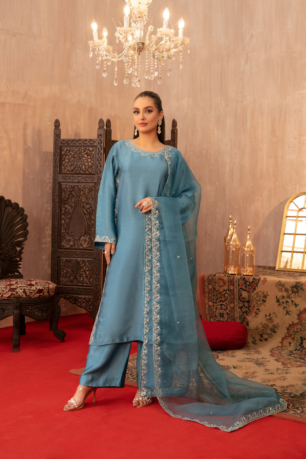 TK-087 Sheesha Silk 3-Pcs