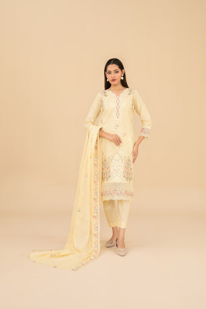 ESENSE 3pcs Un-Stitched Emb Viscose [D-4469]