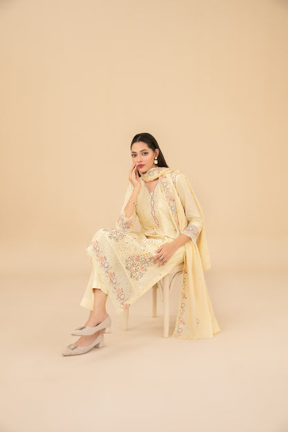 ESENSE 3pcs Un-Stitched Emb Viscose [D-4469]