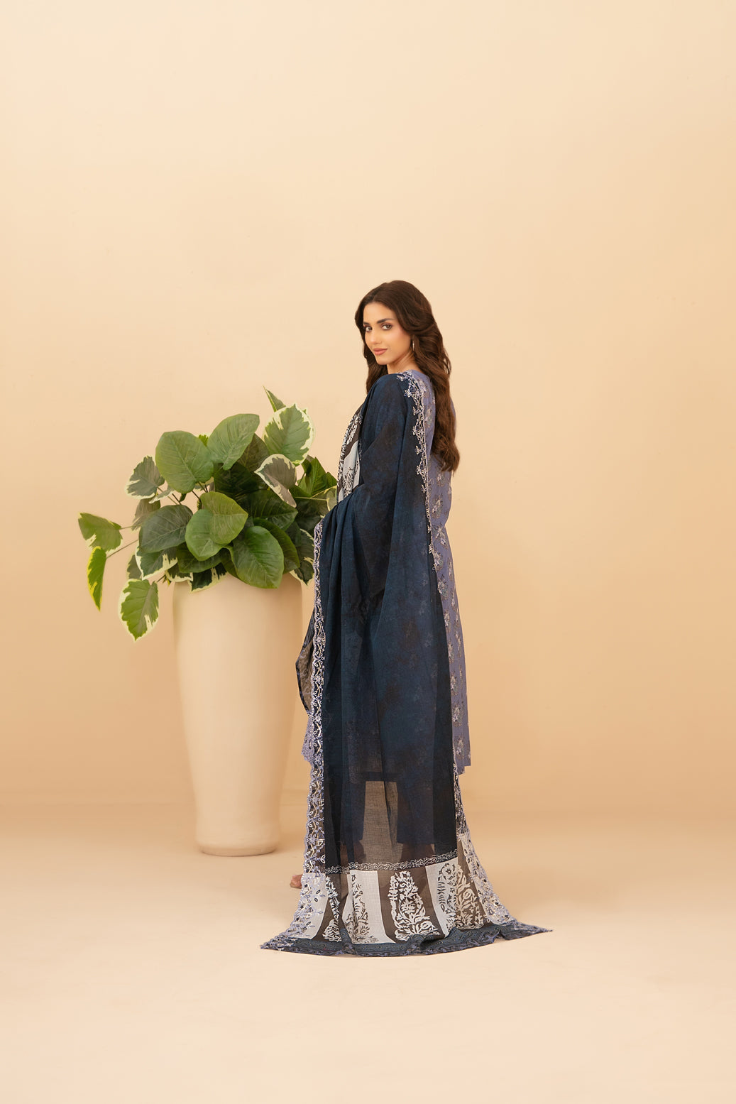 Emmera 3pcs Un-Stitched Emb Printed Lawn [D-3702]