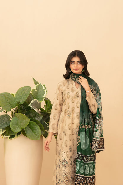Emmera 3pcs Un-Stitched Emb Printed Lawn [D-3701]
