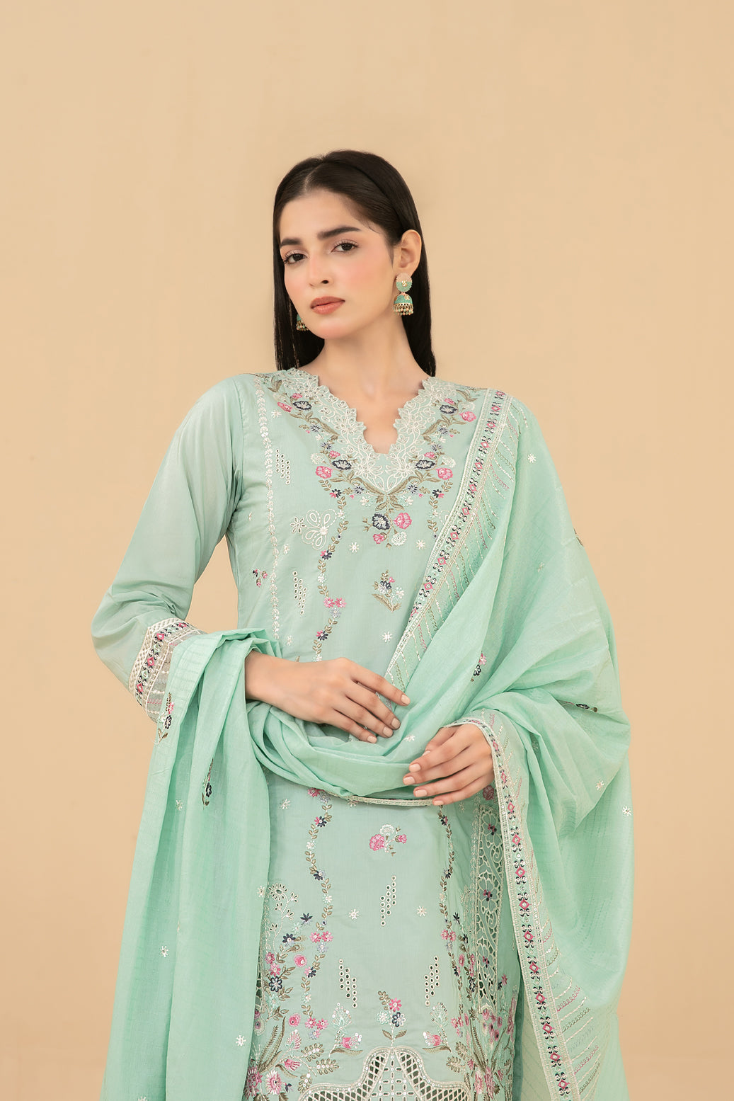 ESENSE 3pcs Un-Stitched Emb Viscose [D-4463]