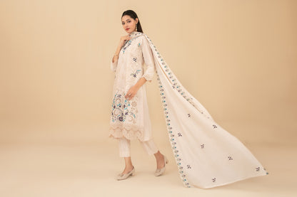 ESENSE 3pcs Un-Stitched Emb Viscose [D-4468]