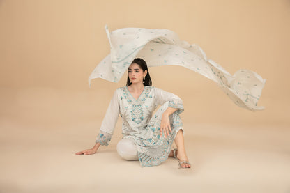 ESENSE 3pcs Un-Stitched Emb Viscose [D-4467]