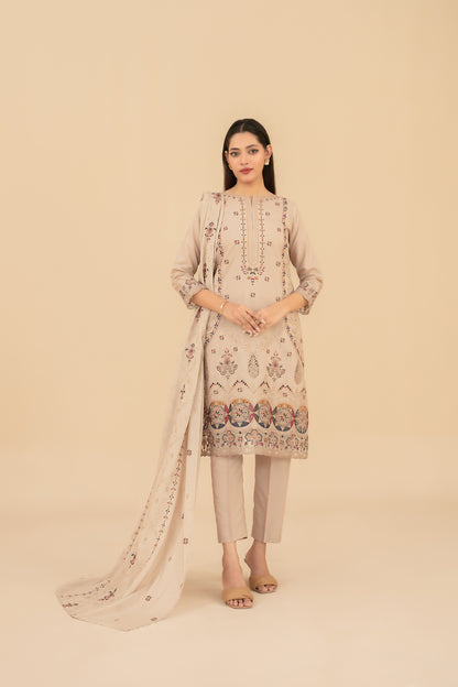 ESENSE 3pcs Un-Stitched Emb Viscose [D-4464]