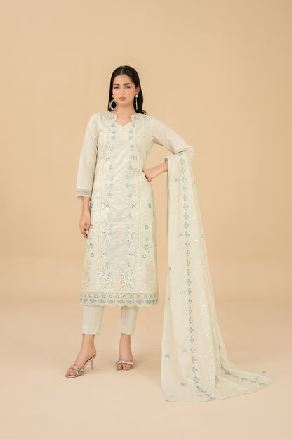 ESENSE 3pcs Un-Stitched Emb Viscose [D-4465]