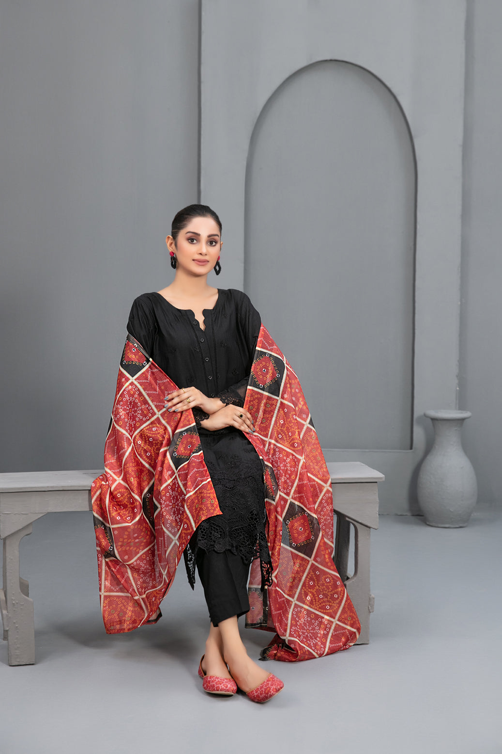 Batul Ronaque 3 Piece Unstitched Suits for Women – Tawakkal Fabrics