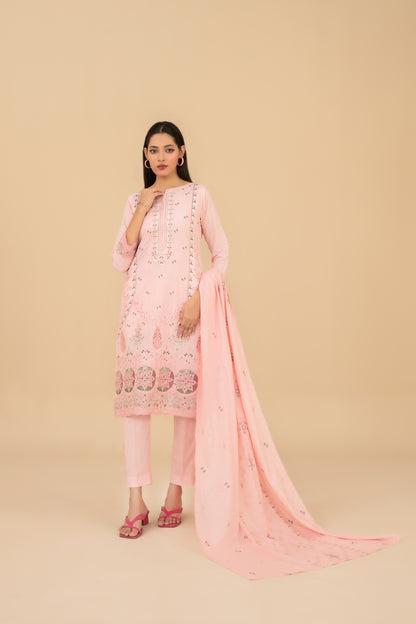 ESENSE 3pcs Un-Stitched Emb Viscose [D-4466]