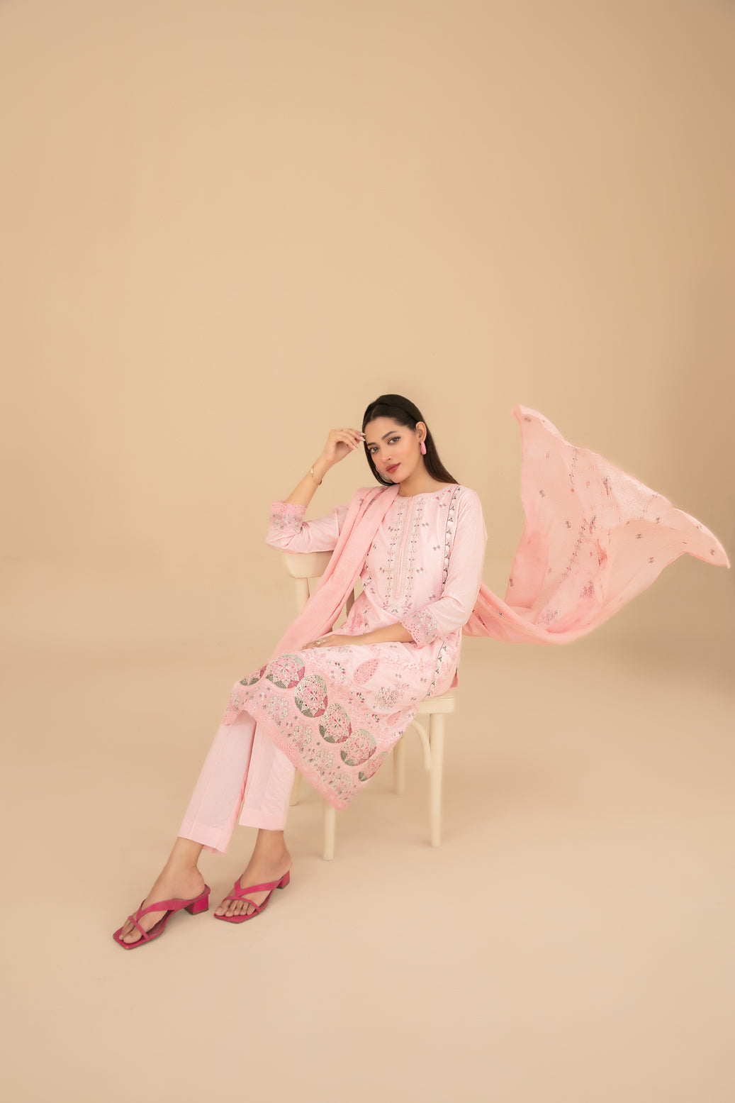 ESENSE 3pcs Un-Stitched Emb Viscose [D-4466]