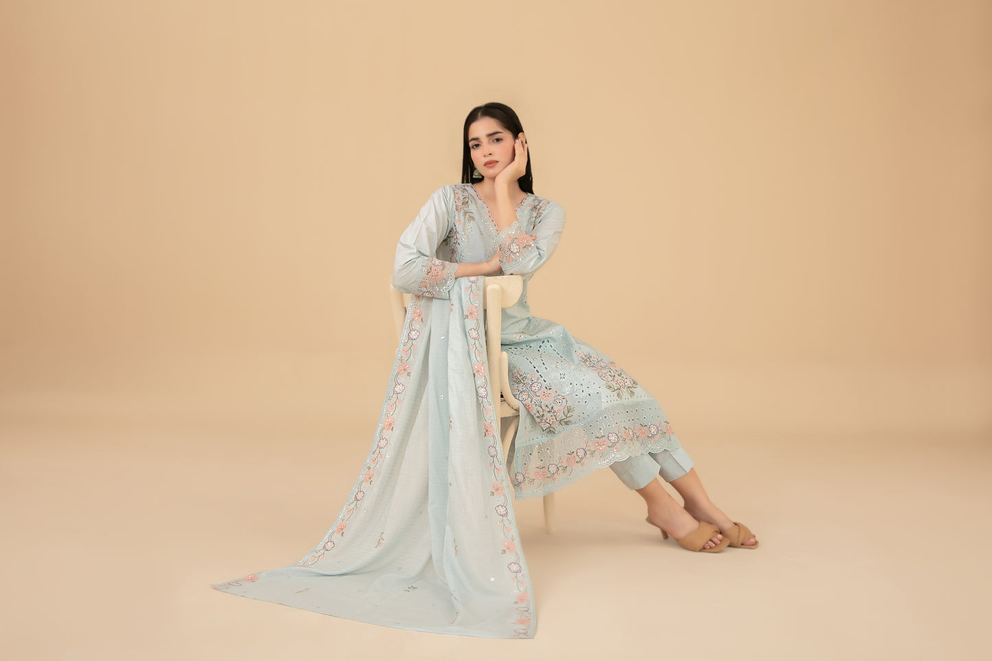 ESENSE 3pcs Un-Stitched Emb Viscose [D-4470]