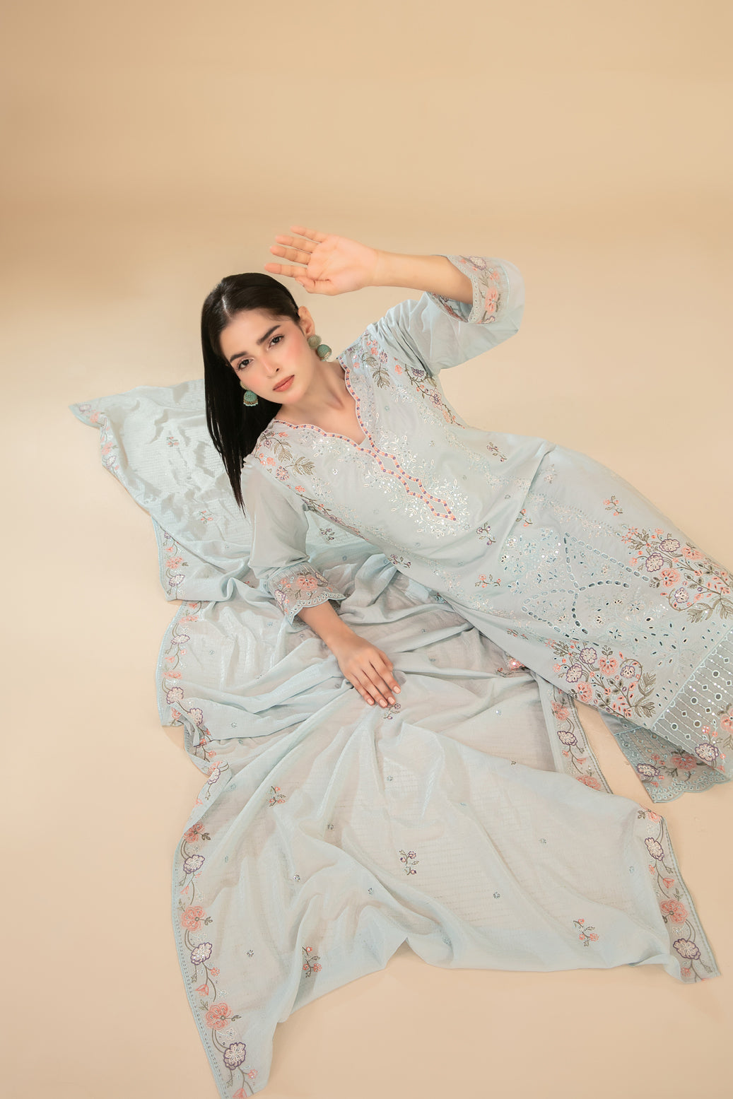 ESENSE 3pcs Un-Stitched Emb Viscose [D-4470]