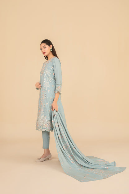 ESENSE 3pcs Un-Stitched Emb Viscose [D-4461]