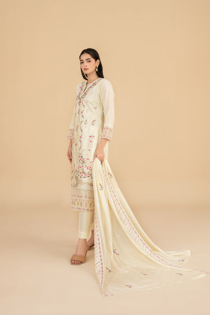 ESENSE 3pcs Un-Stitched Emb Viscose [D-4462]