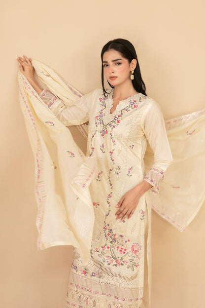 ESENSE 3pcs Un-Stitched Emb Viscose [D-4462]