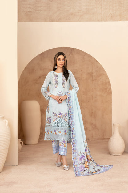 Mahabbah Vol-1 Stitched Emb Lawn [D-3804]