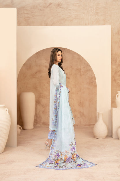 Mahabbah Vol-1 Stitched Emb Lawn [D-3804]