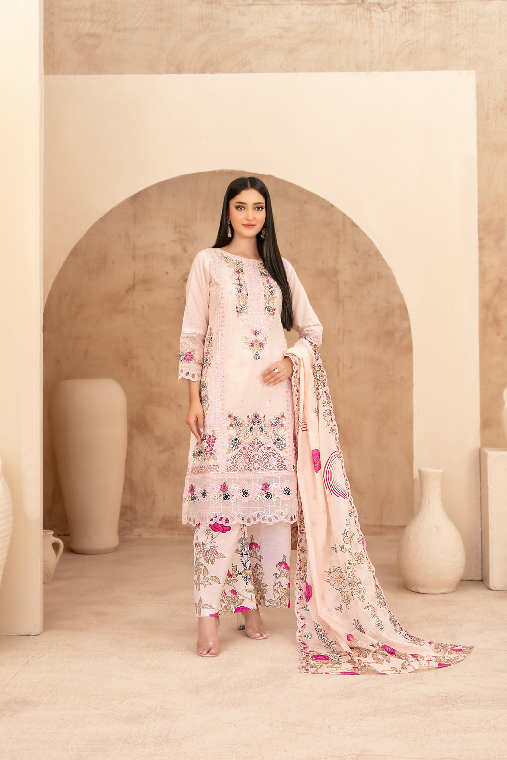 Mahabbah Vol-2 Stitched Emb Lawn [D-3799]