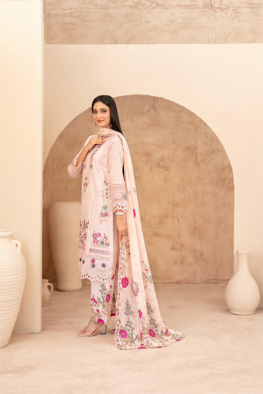 Mahabbah Vol-2 Stitched Emb Lawn [D-3799]
