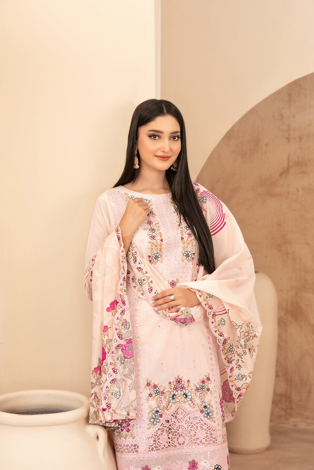 Mahabbah Vol-2 Stitched Emb Lawn [D-3799]
