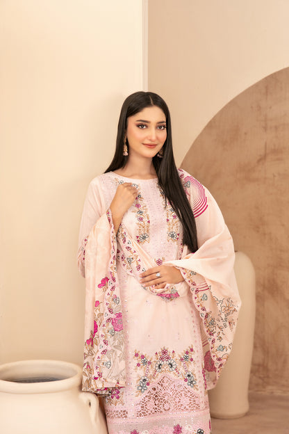 Mahabbah Vol-2 Stitched Emb Lawn [D-3799]