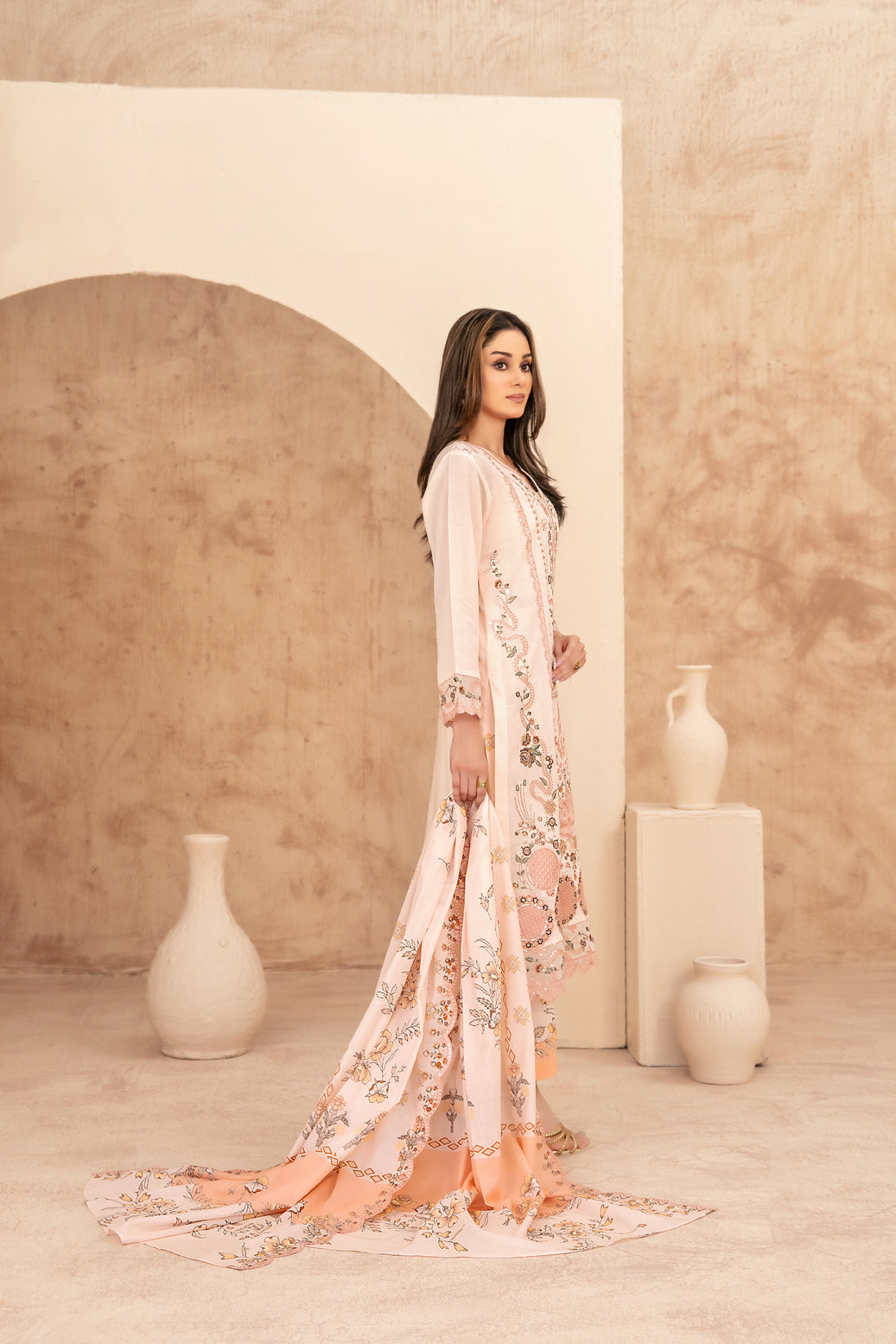 Echo Of Grace 3pcs Un-Stitched Emb Lawn [D-3681]
