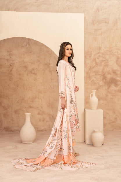 Echo Of Grace 3pcs Un-Stitched Emb Lawn [D-3681]