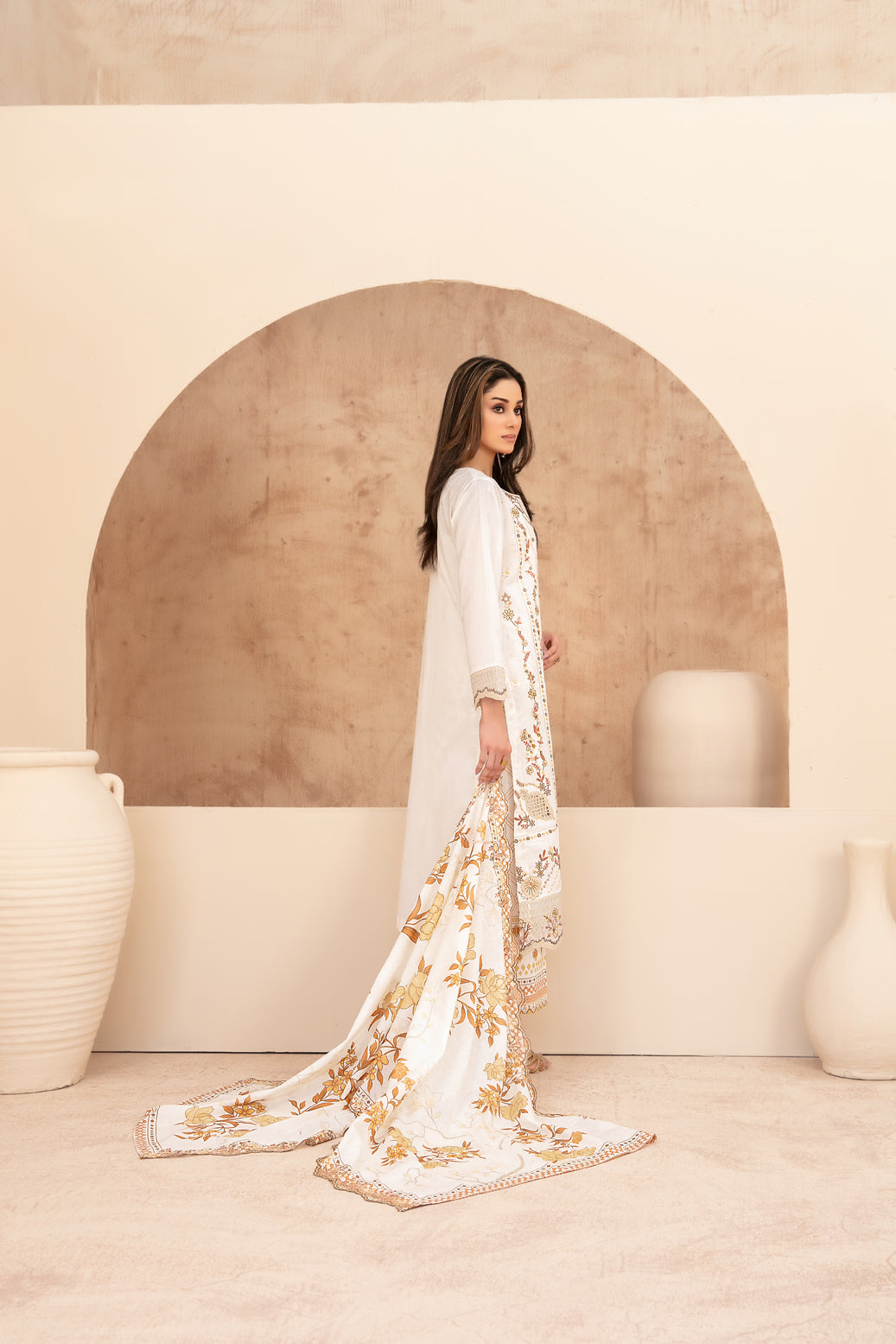 Echo Of Grace 3pcs Un-Stitched Emb Lawn [D-3677]