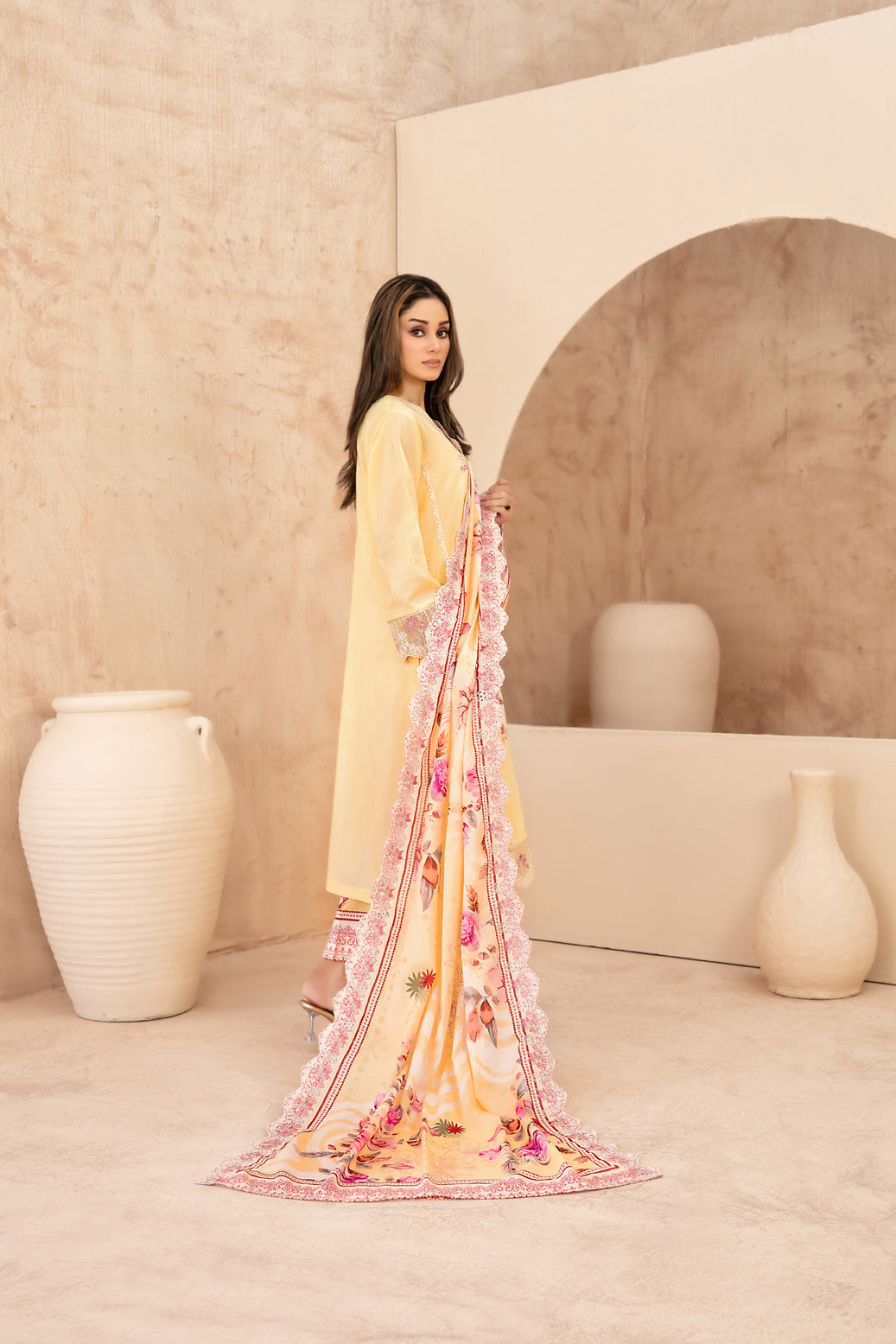 Echo Of Grace 3pcs Un-Stitched Emb Lawn [D-3683]