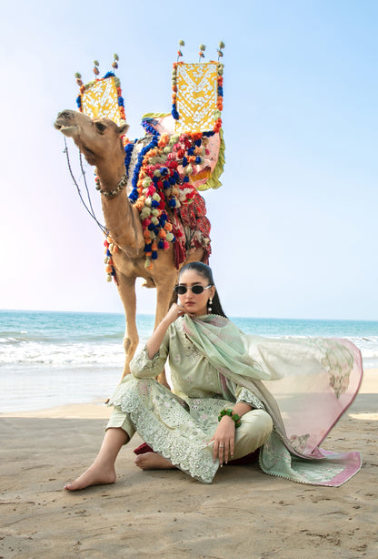 Mannam 3pcs Stitched Emb Lawn [D-4054]