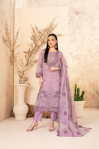SAFA 3pcs Un-Stitched EmbKhadi [D-2919]
