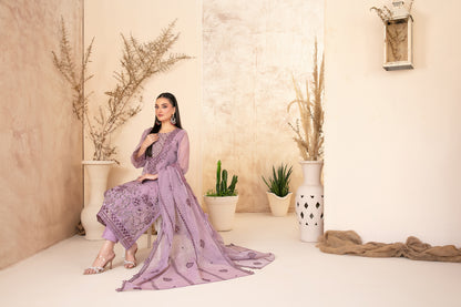 SAFA 3pcs Un-Stitched EmbKhadi [D-2919]
