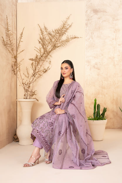 SAFA 3pcs Un-Stitched EmbKhadi [D-2919]