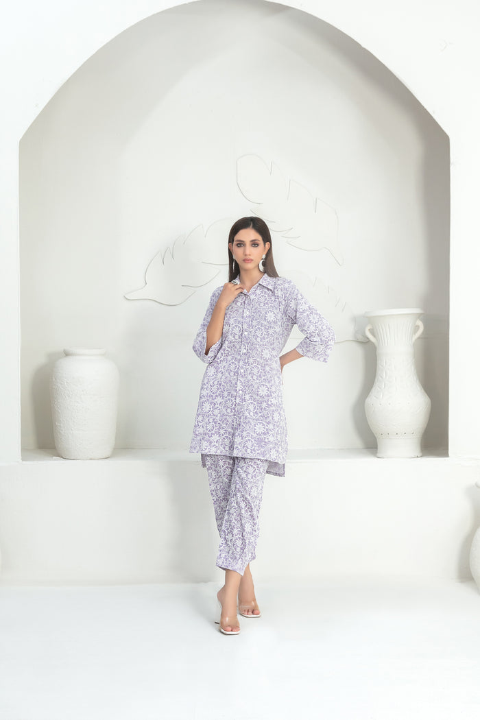 Sahla 2pcs Stitched Emb Lawn [D-3093]