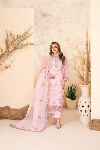 SAFA 3pcs Un-Stitched EmbKhadi [D-2921]