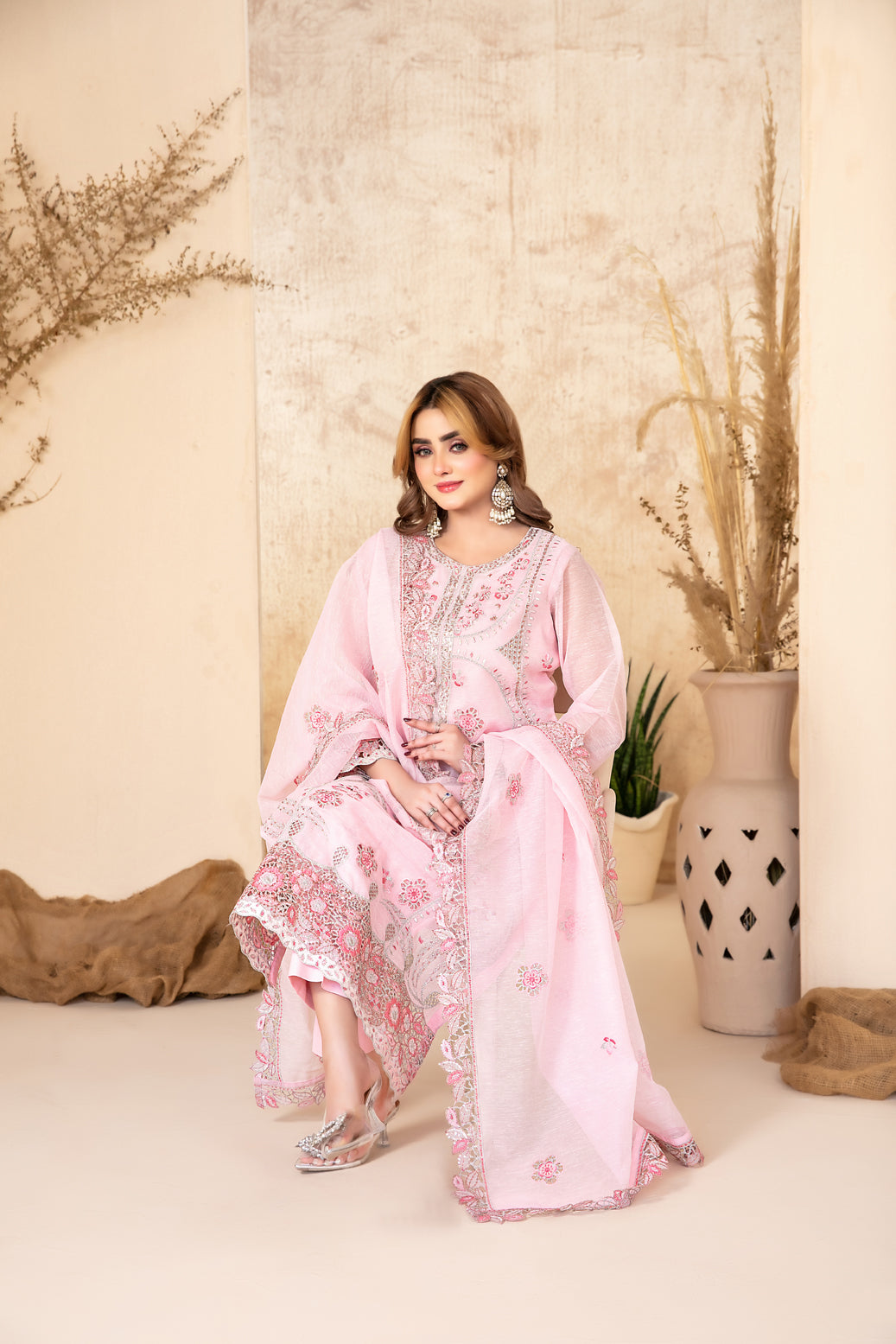 SAFA 3pcs Un-Stitched EmbKhadi [D-2921]