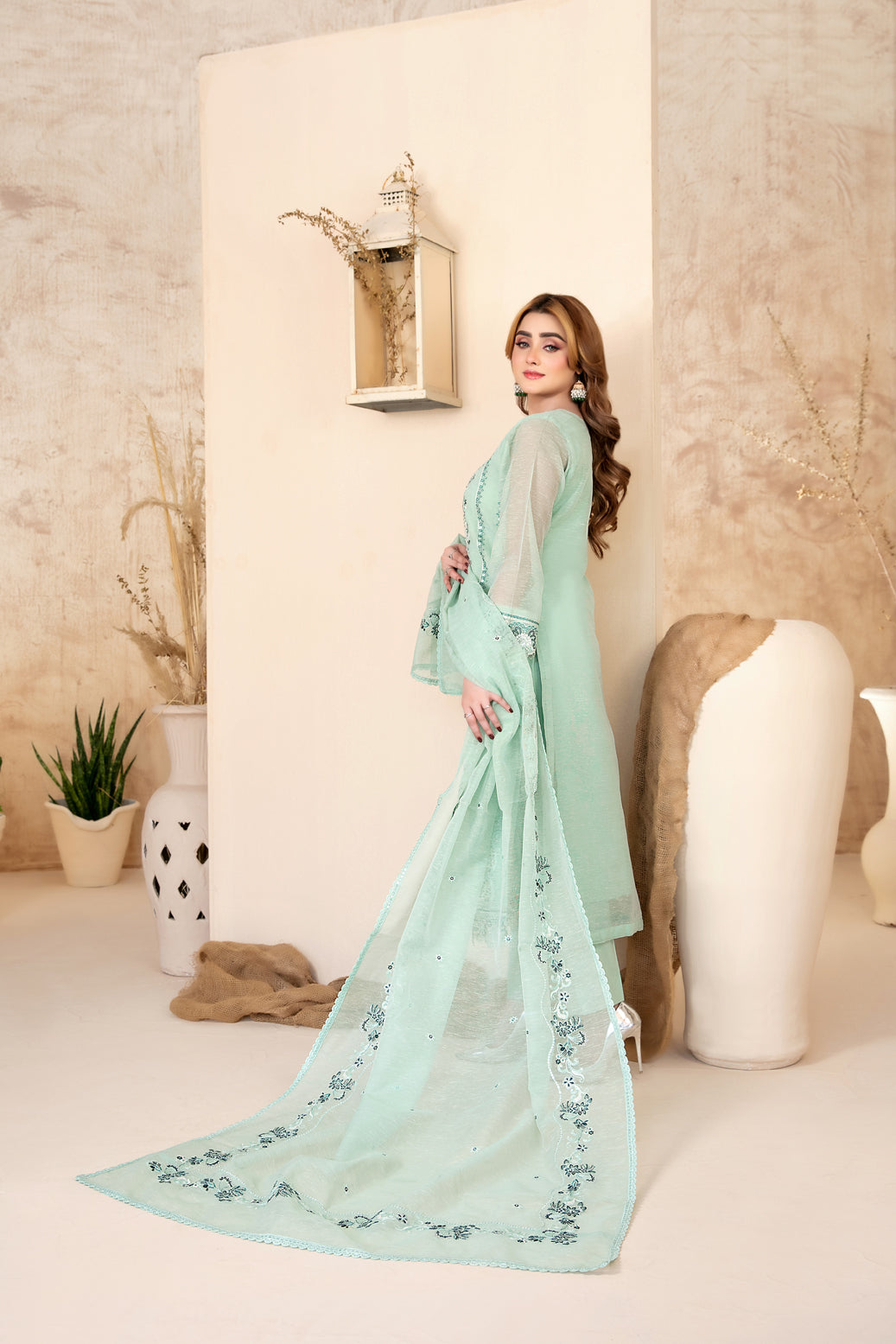 SAFA 3pcs Un-Stitched Emb Khadi [D-2920]
