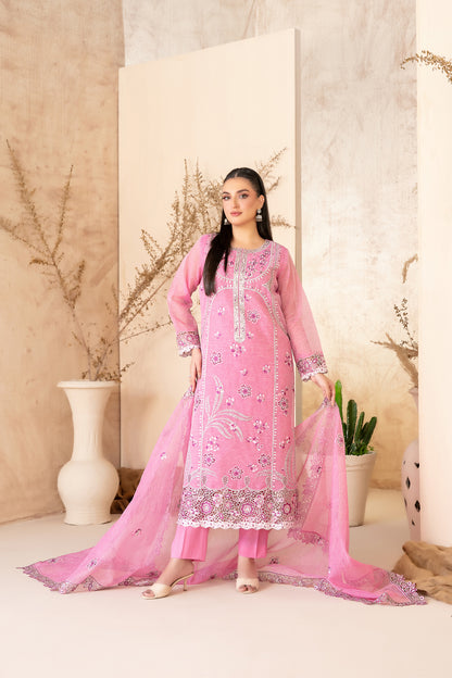 SAFA 3pcs Un-Stitched Emb Khadi [D-2922]