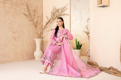 SAFA 3pcs Un-Stitched Emb Khadi [D-2922]