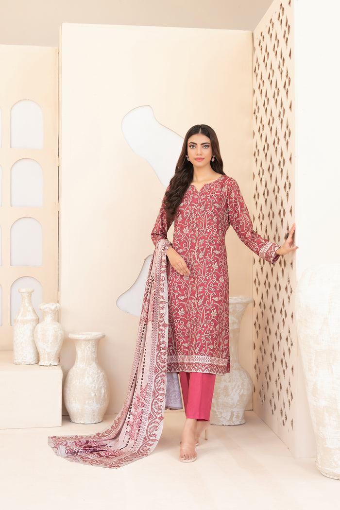 Rahab (S) 3pcs Stitched Printed Staple [D-4397]