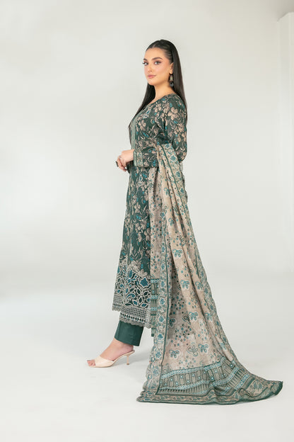 Ranum 3pcs Un-Stitched Emb Printed Lawn [D-3767]