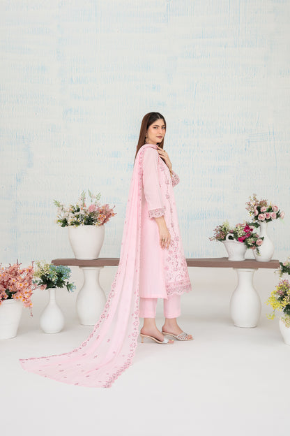 MIRAE 3pcs Un-Stitched Emb Lawn [D-5209]