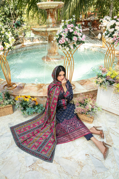 Gulbahar 3pcs Un-Stitched Emb Printed Lawn [D-2784]