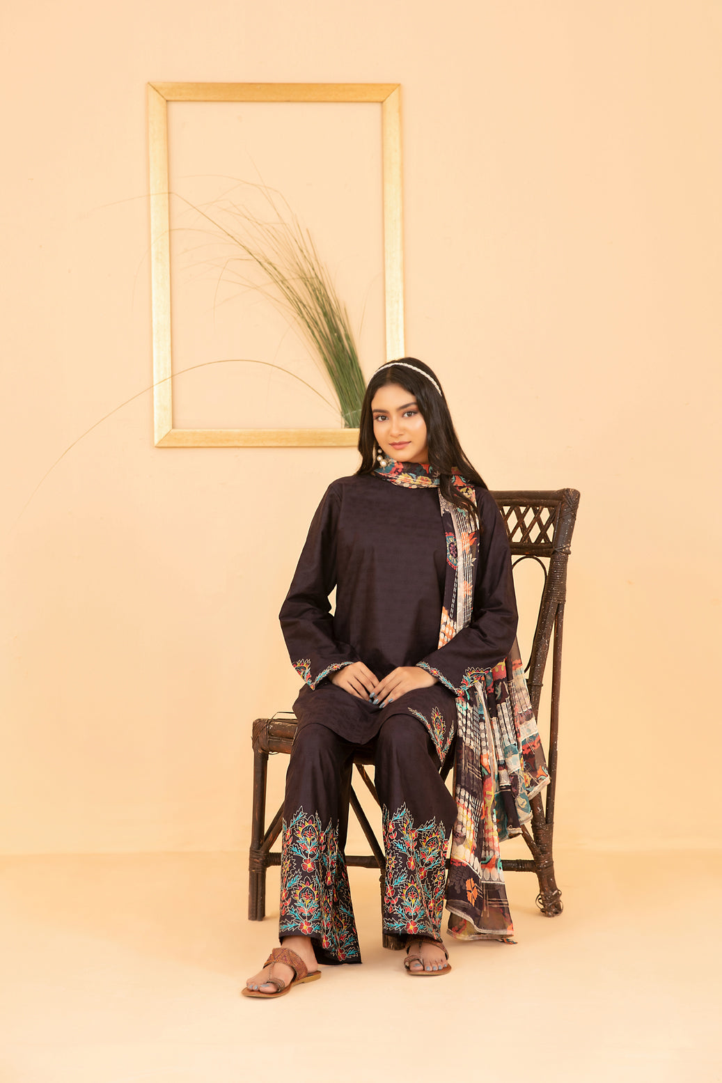 Neza Stitched Emb Cotton Jacquard [D-1632]