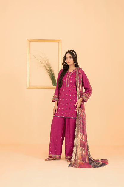 Neza Stitched Emb Cotton Jacquard [D-1633]